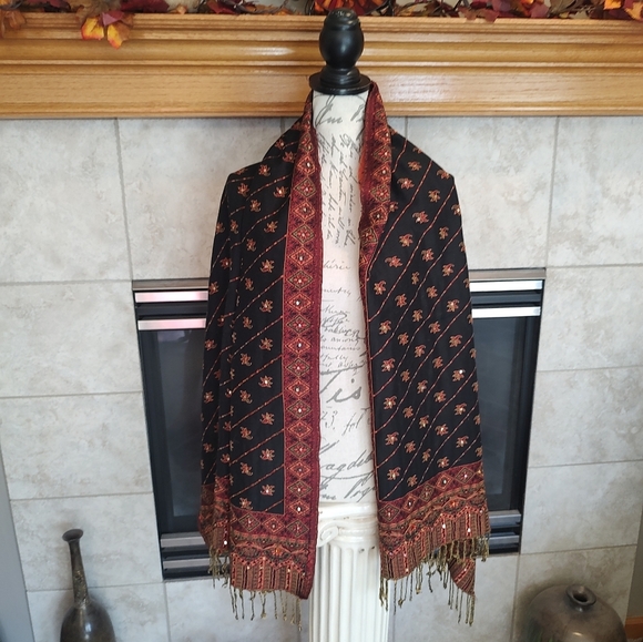 Fall Table Runner OR Pashmina Wrap! - Picture 5 of 13